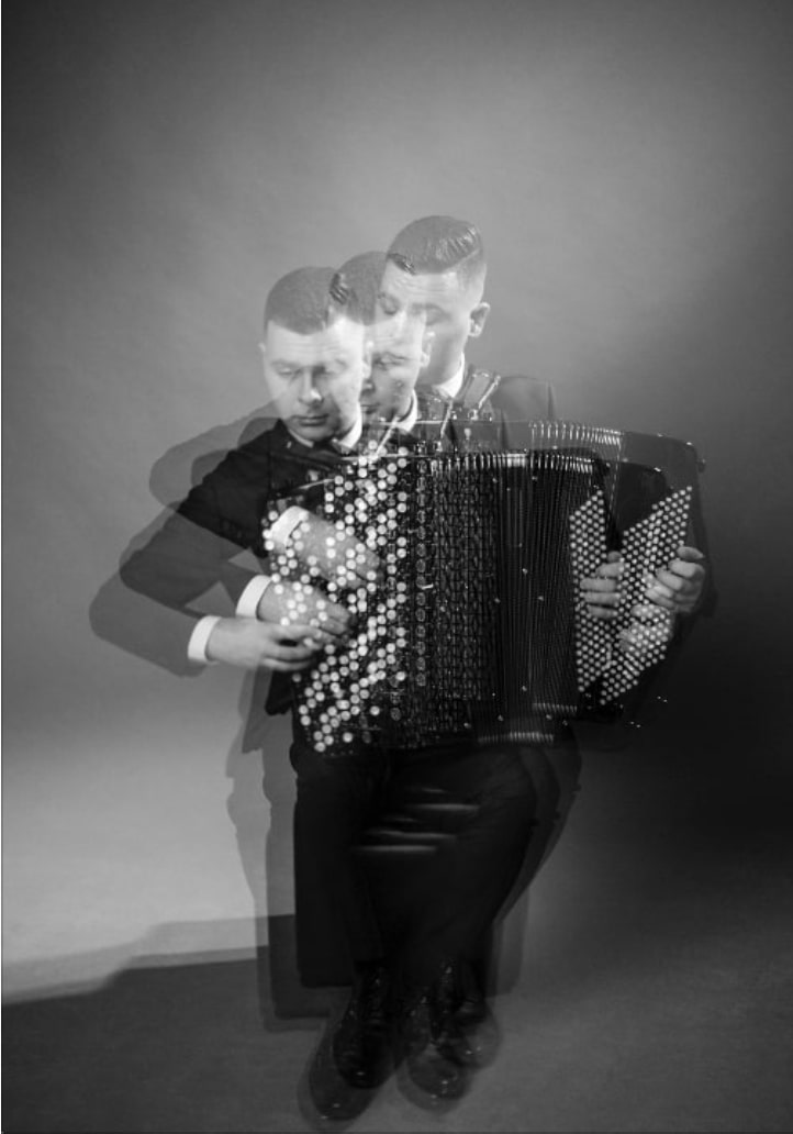 playing accordion